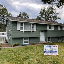 Exterior Painting Ranch Style House Nashua, NH 0