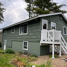 Exterior Painting Ranch Style House Nashua, NH 1